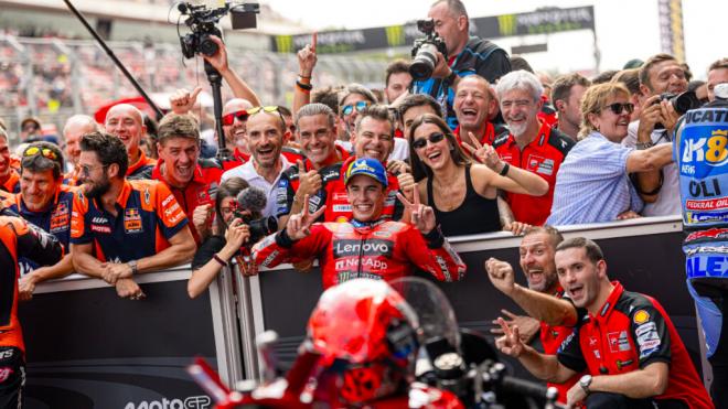 Marc Márquez, en Montmeló (Foto: Ducati).
