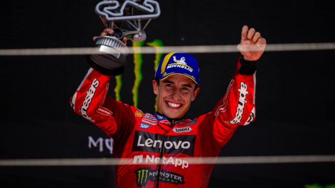 Marc Márquez, en Montmeló (Foto: Ducati).