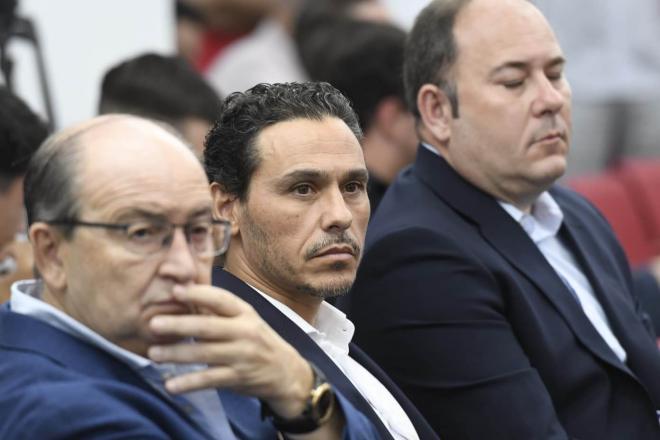 Del Nido Carrasco, en la presentación de Cardoso y Mendy (Foto: Kiko Hurtado).