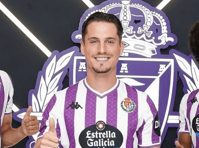 Sergi Canós en su presentación (Foto: Real Valladolid)