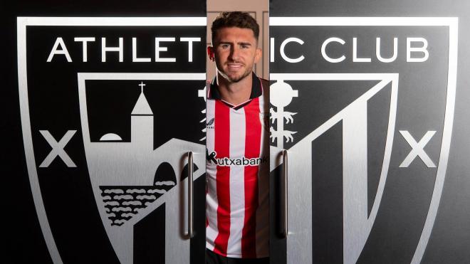 Aymeric Laporte, en San Mamés (Foto: Athletic Club).