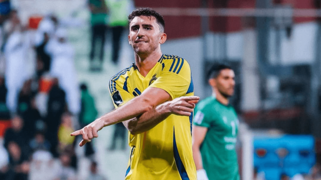 Aymeric Laporte, en un partido con el Al Nassr.