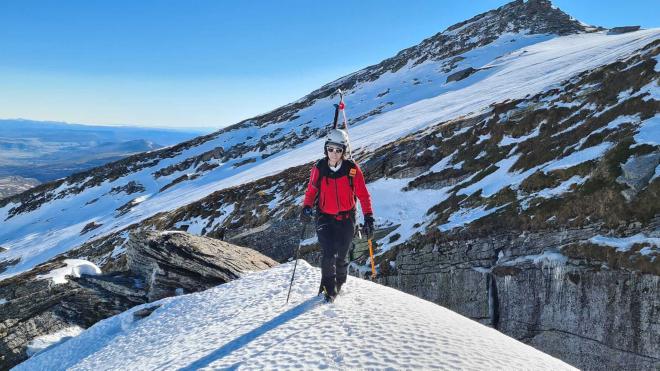 Vanessa Almeida, en el ascenso del Manaslu