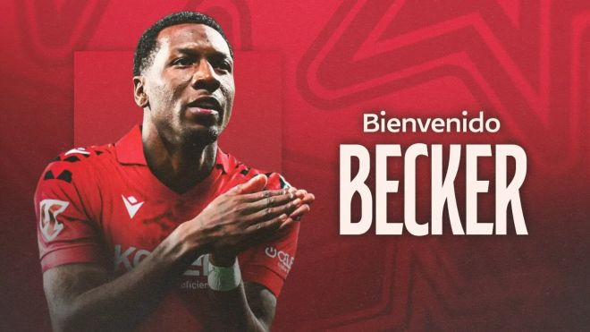 Sheraldo Becker. (Foto: Osasuna)