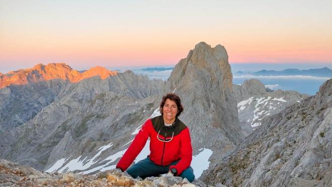 Vanessa Almeida en su reto del Manaslu