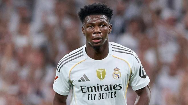 Aurelien Tchouameni, en un partido con el Real Madrid (Foto: Cordon Press)