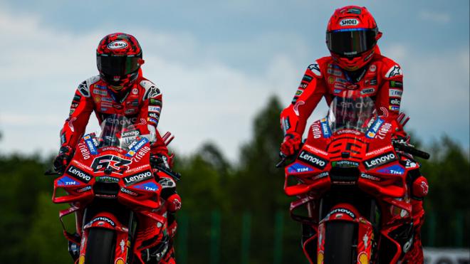 Marc Márquez y Pecco Bagnaia, este 2025 (Foto: Ducati).
