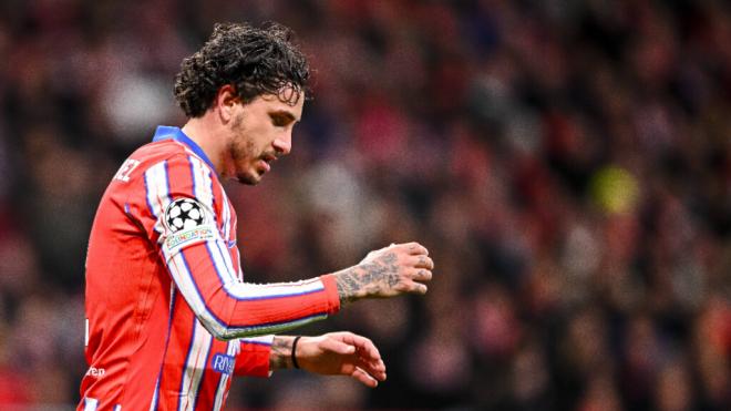 Giménez en un partido del Atlético de Madrid la pasada temporada (Cordon Press)