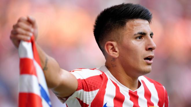 Thiago Almada durante un partido con el Atlético de Madrid (Fuente: Cordon Press)