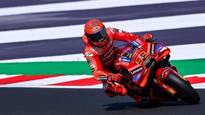 Marc Márquez, en Misano (Foto: Michelin).