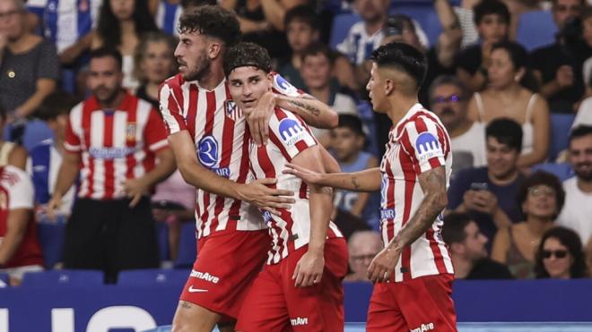 Los jugadores del Atlético de Madrid celebran un gol (Foto: Europa Press)