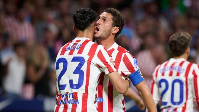 Nico González y Koke contra el Villarreal (Fuente: Cordon Press)