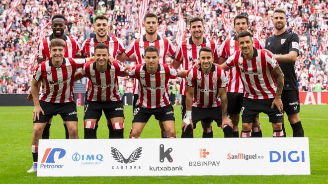 Este es el once que sacaba Ernesto Valverde ante el Alavés en San Mamés (Foto: Athletic Club).
