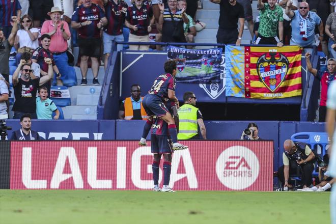 Etta Eyong celebra su gol en el Levante-Betis (Foto: AFP7/Europa Press).