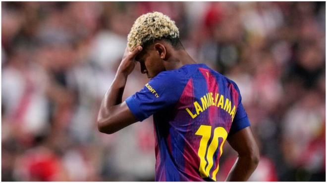 Lamine Yamal, ausente frente al Valencia. (Cordon Press)