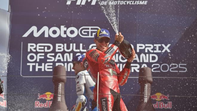 Marc Márquez, en Misano (Foto: Michelin).