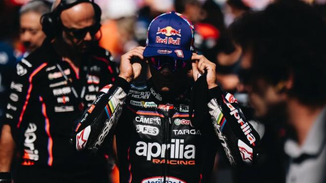 Jorge Martín, en Misano (Foto: Aprilia).