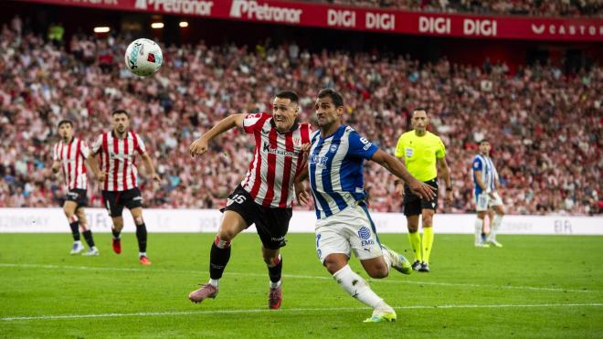 Debut oficial de Urko Izeta ante el Alavés en San Mamés (Foto: Athletic Club).