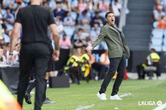 Míchel Sánchez, durante el Celta-Girona (Foto: LALIGA).