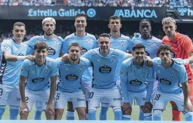 Once titular ante el Girona (Foto: Celta).