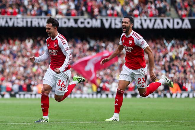 Mikel Merino y Martín Zubimendi, en las filas del Arsenal (Foto: CordonPress).