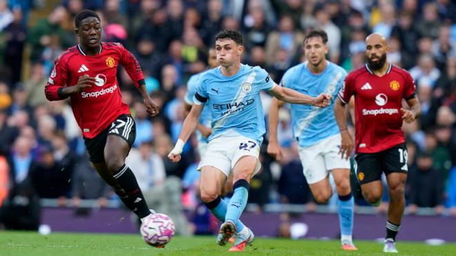 Foden, en el derbi de Manchester (Cordon Press)
