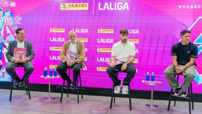 Javier Tebas, durante el acto de presentación de cromos de LALIGA (Foto: LALIGA).