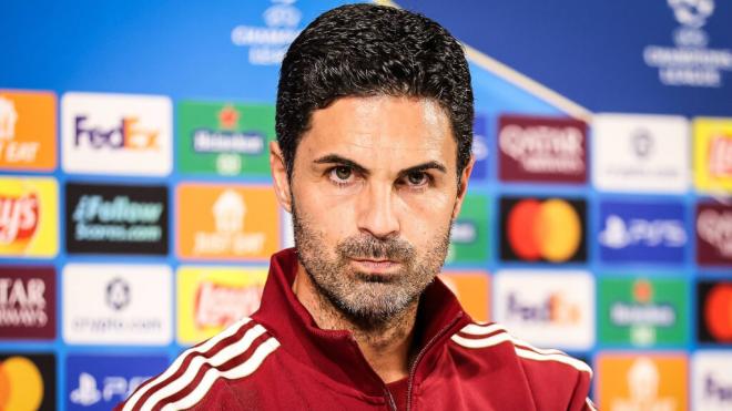 Mikel Arteta en rueda de prensa (Europa Press)
