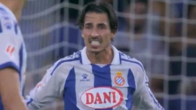 Pere Milla en el momento de su expulsión contra el Mallorca (Movistar +)