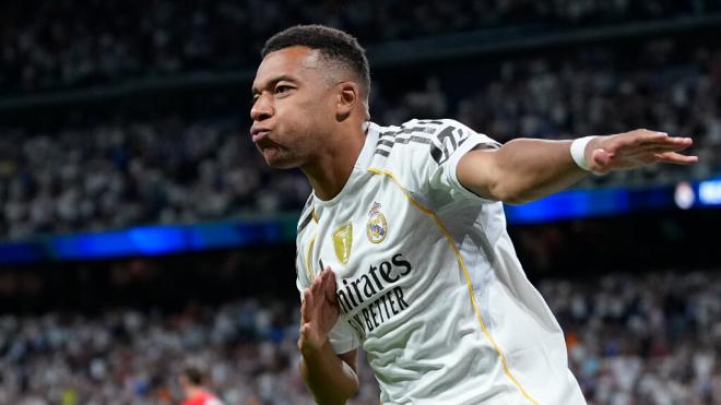 Mbappé celebrando un gol con el Madrid (Europa Press)