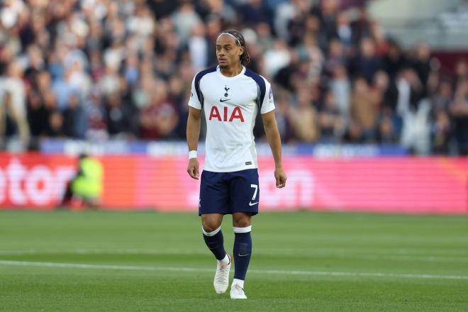Xavi Simons, en un partido del Tottenham (Foto: Cordon Press).