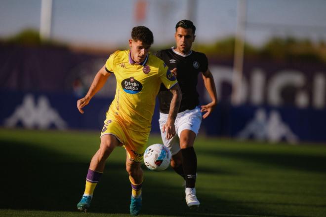 Trilli, en el amistoso en los Anexos (Foto: Salamanca CF).