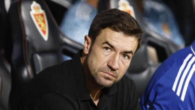 Gabi en el banquillo del Real Zaragoza (LALIGA)