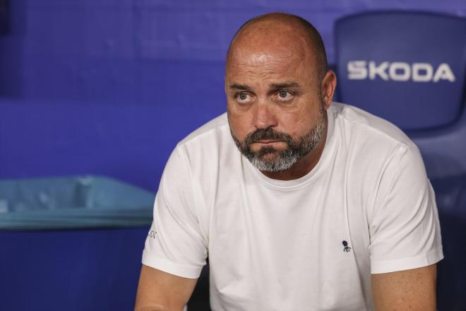 Manolo González, antes del Espanyol-Mallorca (Foto: Europa Press).