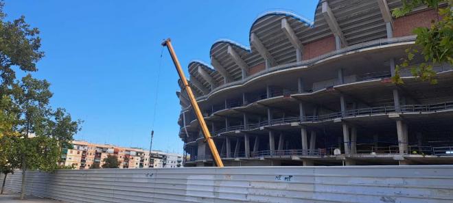 Obras del Nou Mestalla en septiembre