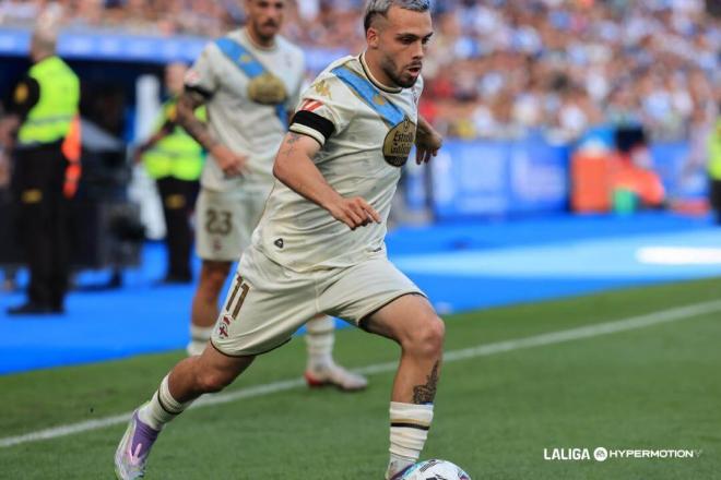 David Mella, en una jugada del partido (FOTO: Dépor).