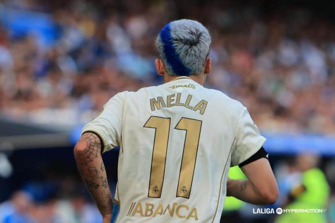 David Mella, en un partido del Dépor (FOTO: LALIGA).