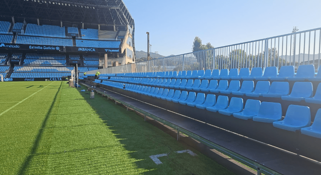Instalada la grada de gol (FOTO: Celta).