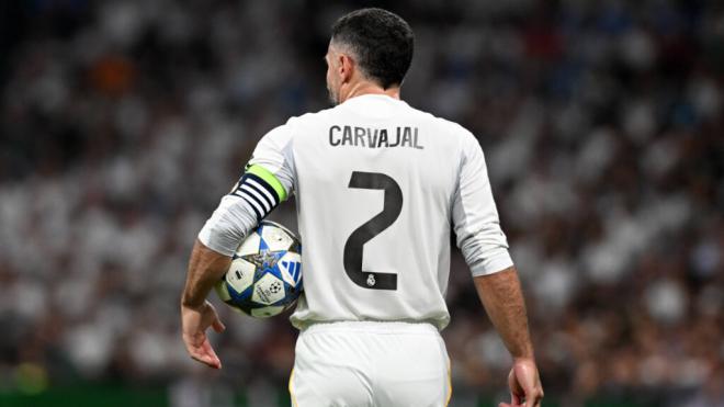 Dani Carvajal en un partido del Real Madrid (Cordon Press)