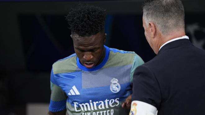 Vinicius Jr, suplente en el Real Madrid - Olympique de Marsella (Foto: Europa Press)