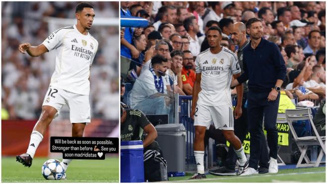 El mensaje de Trent Alexander-Arnold tras la lesión ante el Olympique.
