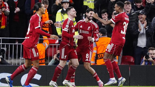 El Liverpool celebra contra el Atlético (Europa Press)