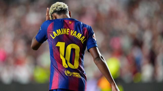 Lamine Yamal en un partido en Vallecas (Foto: Europa Press)