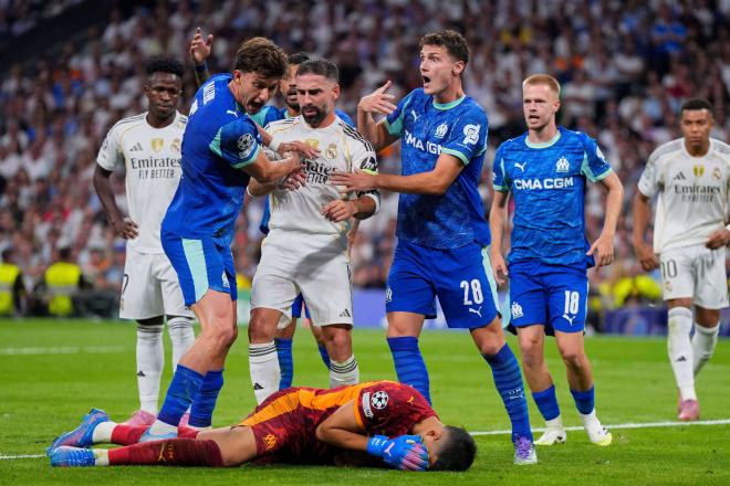 Dani Carvajal y Rulli tras su rifirrafe (Cordon Press)