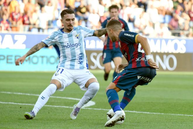 Joaquín Muñoz, con el Málaga CF (Foto: LALIGA).
