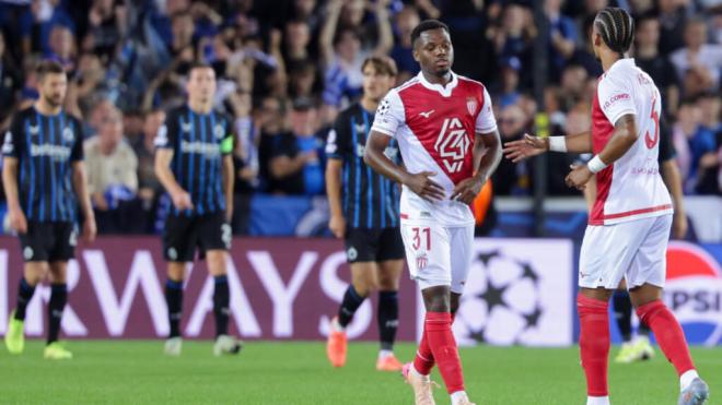 Ansu Fati, durante el partido con el Mónaco ante el Brujas (Foto: EFE).