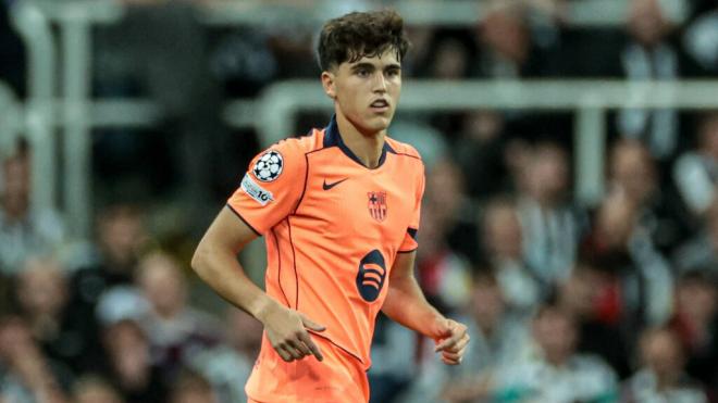 Pau Cubarsí en el partido ante Newcastle (Cordon Press)