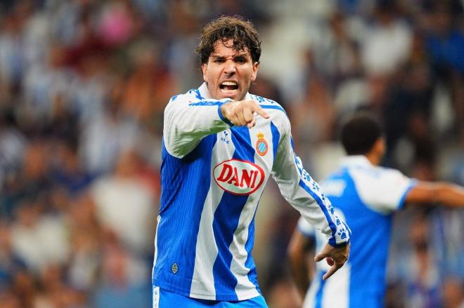 Leandro Cabrera grita durante el Espanyol-Mallorca (Foto: LALIGA).