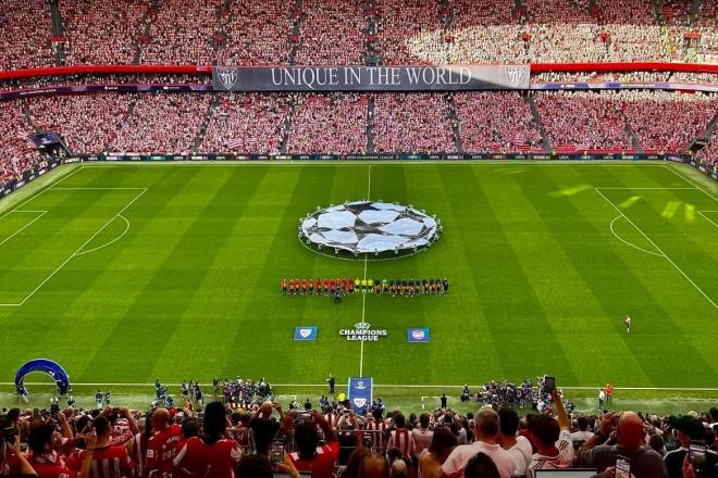 San Mamés acoge el partido de la Champions League ante el Arsenal (Foto: Athletic Club).