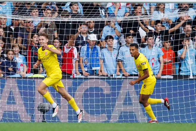 Vladyslav Vanat celebra su gol en el Celta-Girona (Foto: LALIGA).